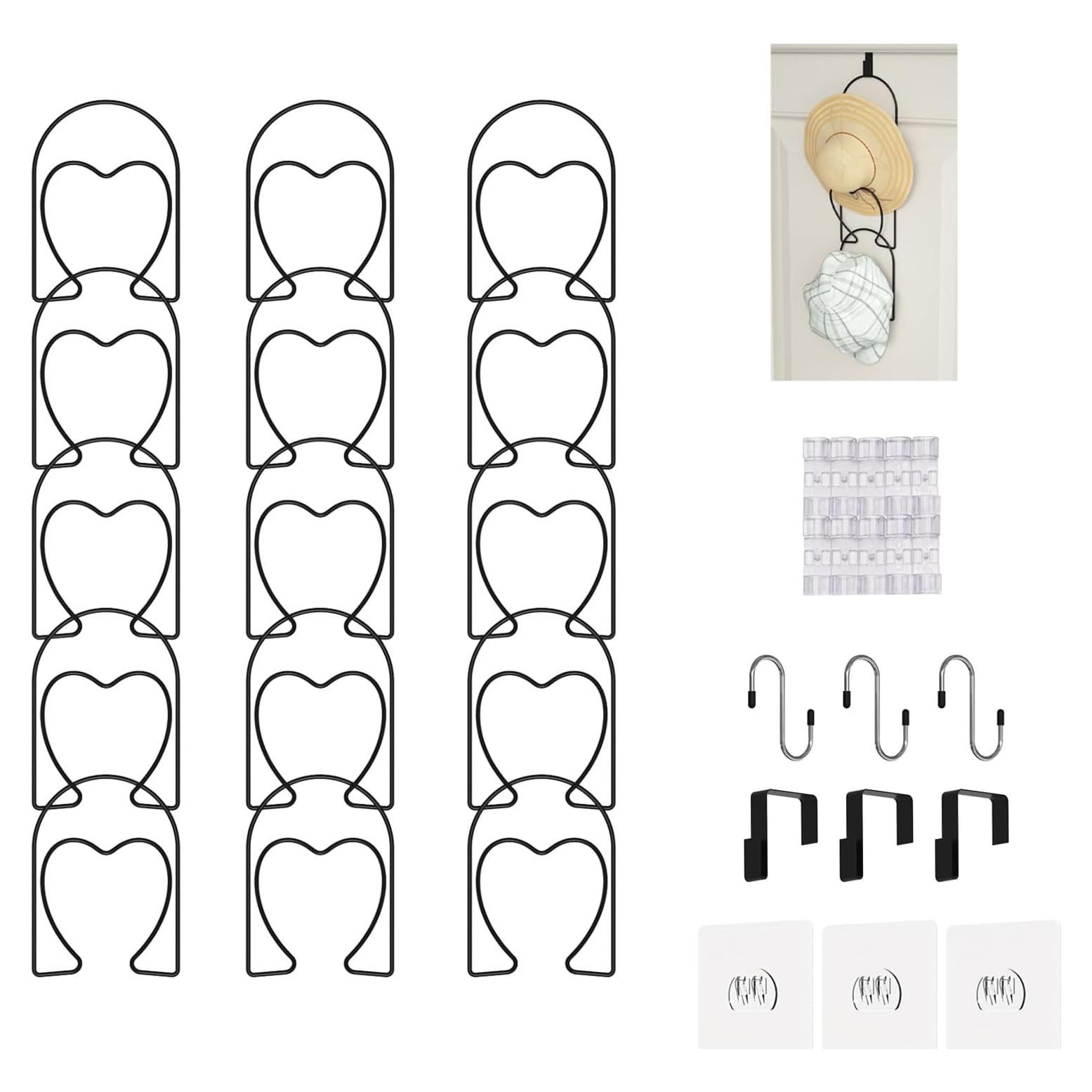 Soporte para Gorras LINFIDITE 15 Piezas Montaje en Pared