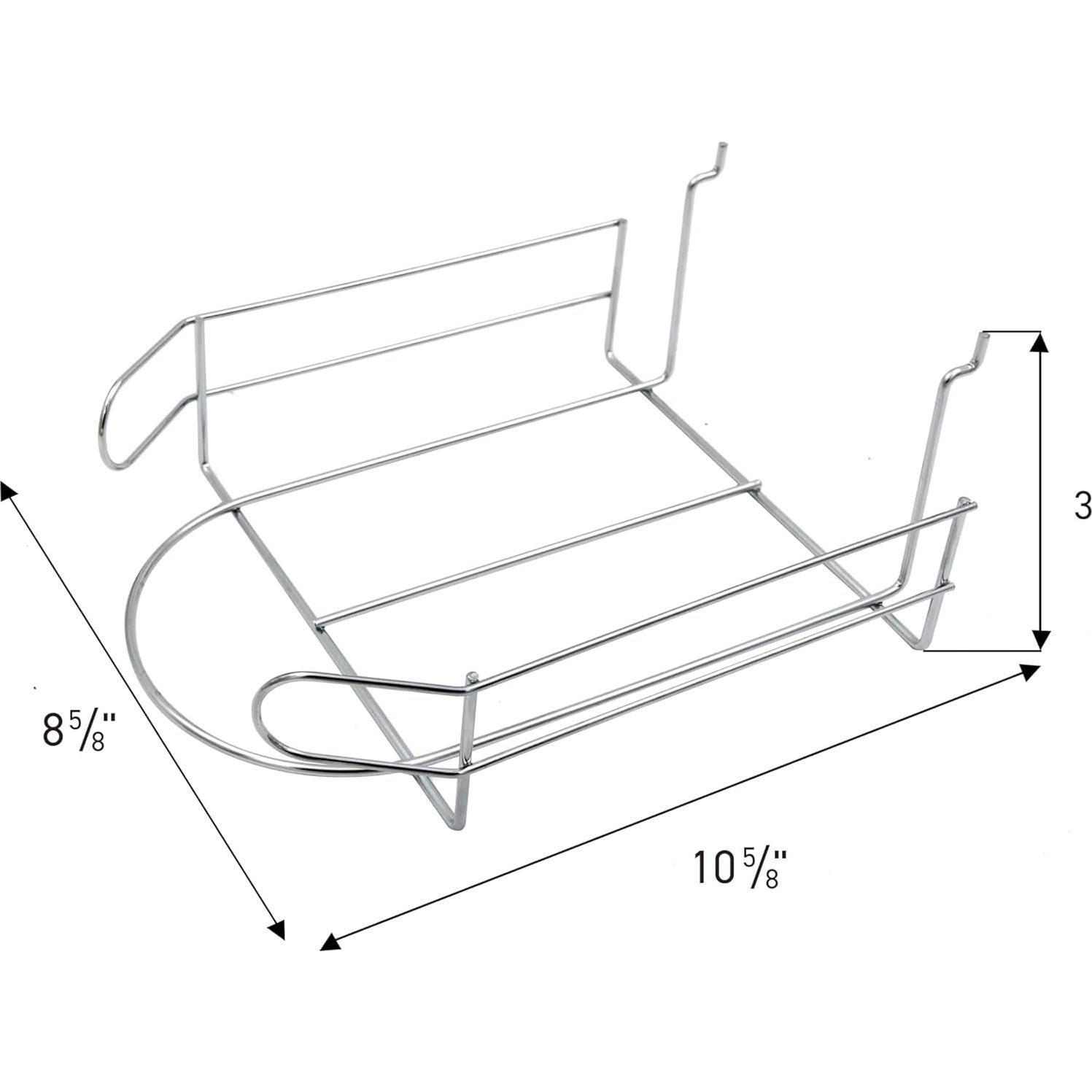 Soporte de exhibición de sombreros SSWBasics cromado 21.9x27.3 cm