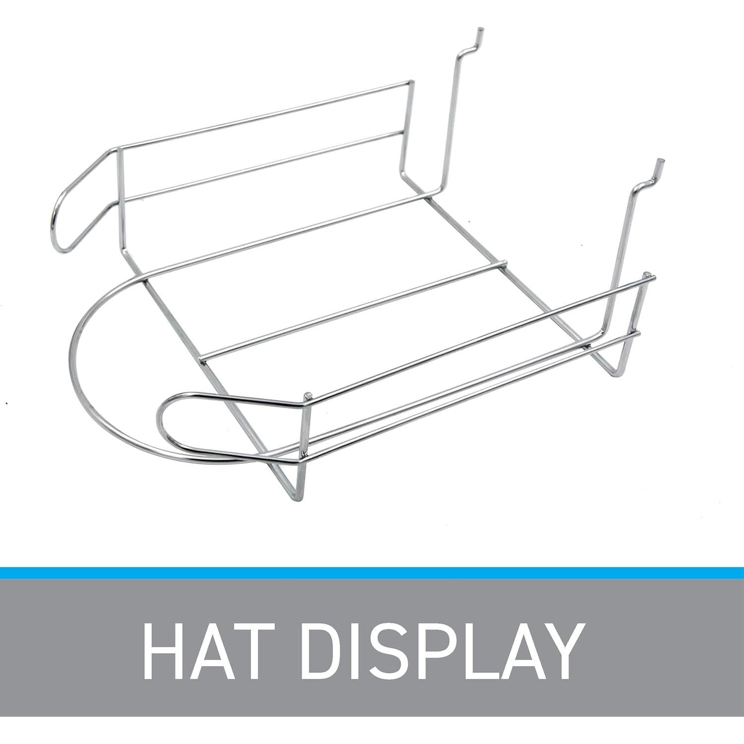 Soporte de exhibición de sombreros SSWBasics cromado 21.9x27.3 cm