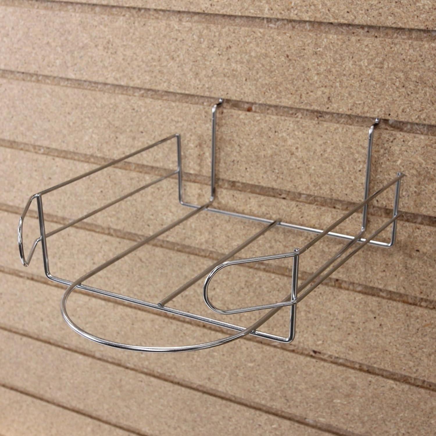 Soporte de exhibición de sombreros SSWBasics cromado 21.9x27.3 cm