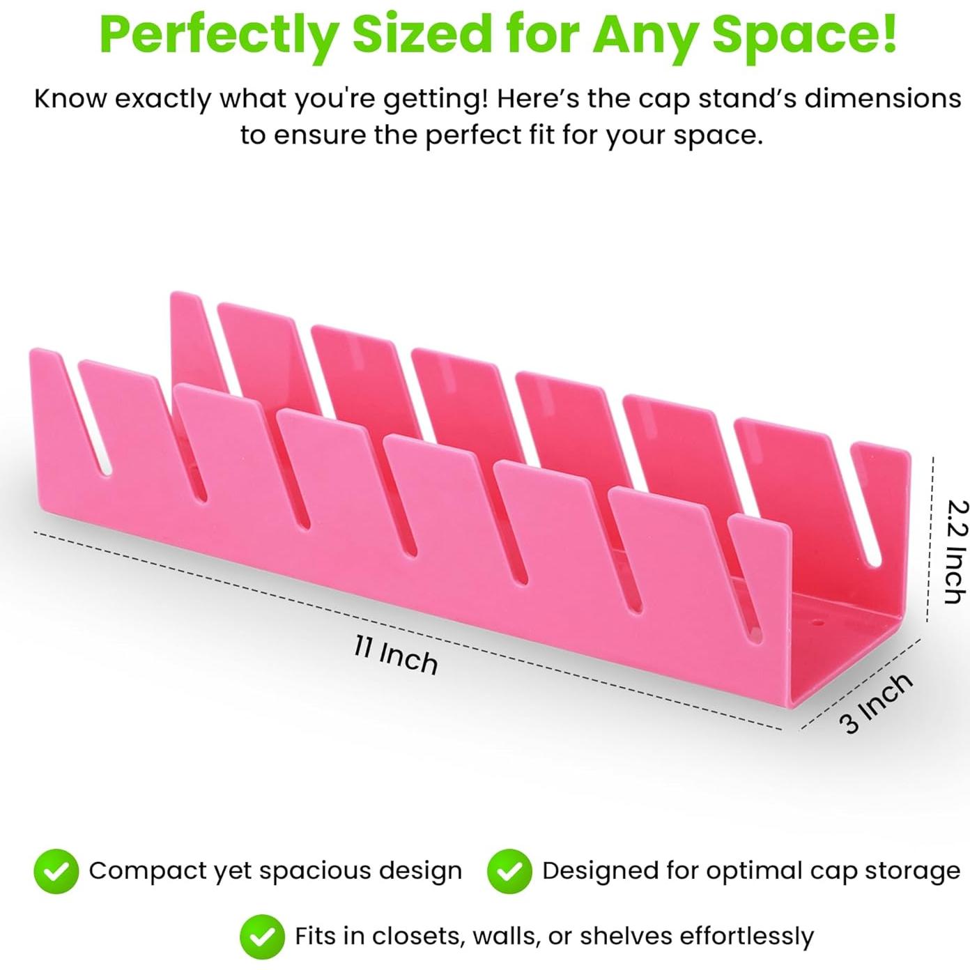 Soporte para Gorras de Béisbol Storeasy - Acrílico Negro, 2 Estantes