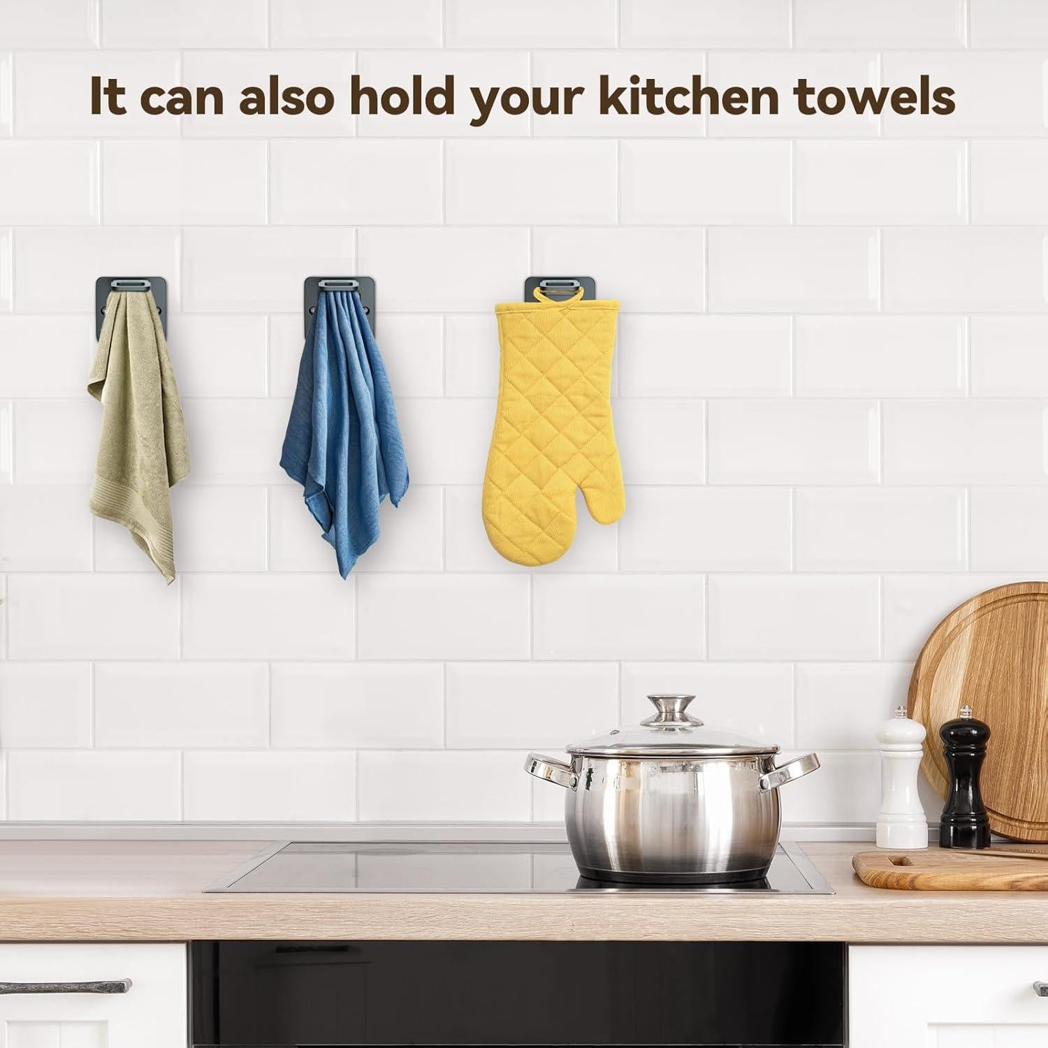 Ganchos Adhesivos para Sombreros CLESOO - Paquete de 5