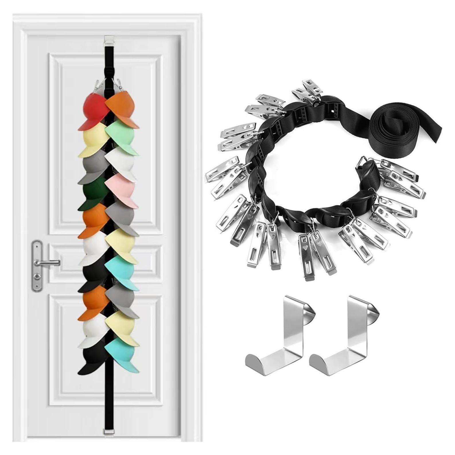 Organizador de Sombreros NOASUNG, Soporte Colgante 20 Clips