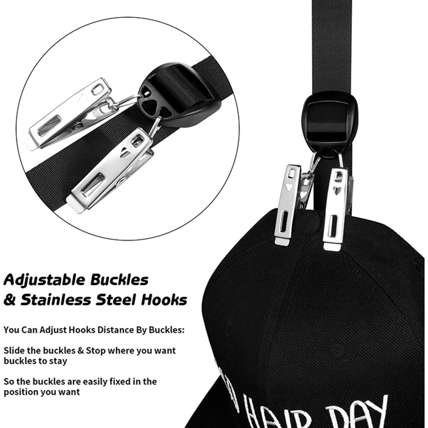 Organizador de Sombreros NOASUNG, Soporte Colgante 20 Clips