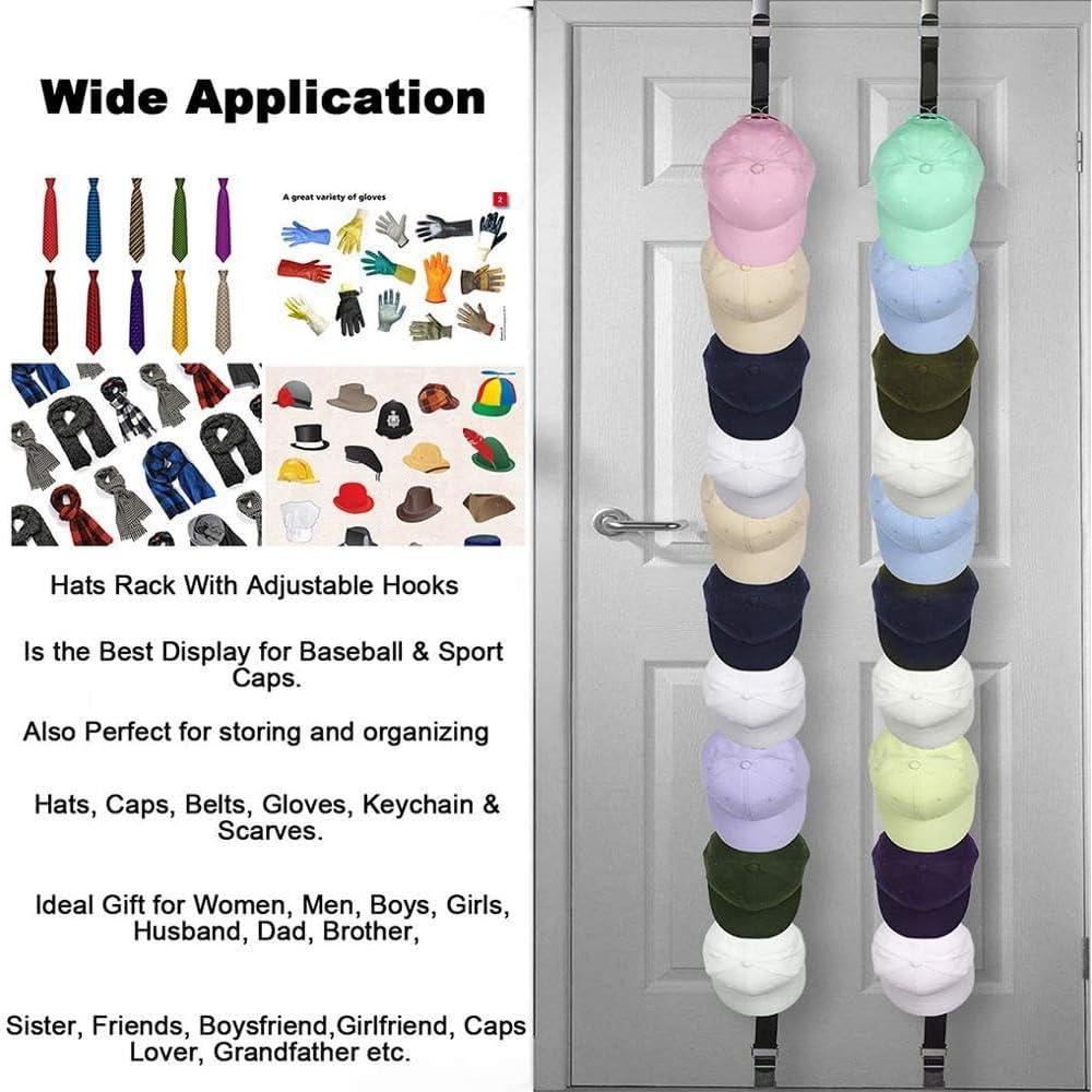 Organizador de Sombreros NOASUNG, Soporte Colgante 20 Clips