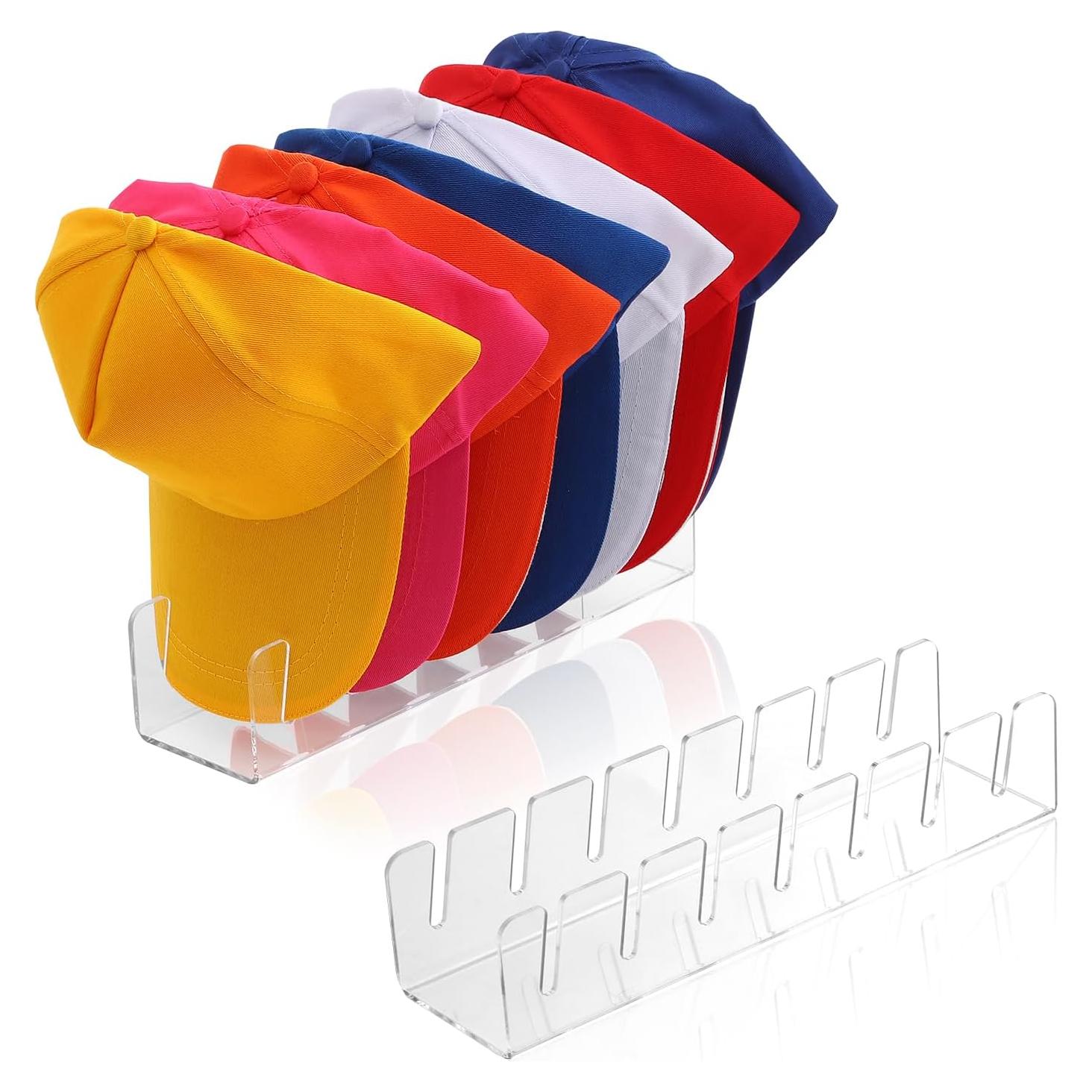 Soporte para Gorras Yendrith, Acrílico, Paquete de 2, 14 Gorras