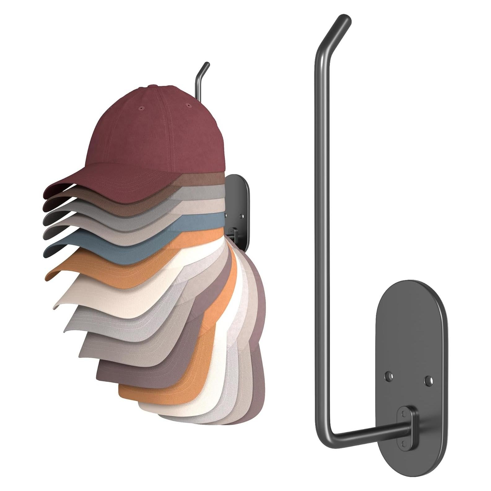 Soporte para Sombreros Chinpakden Negro 20 cm Montaje en Pared