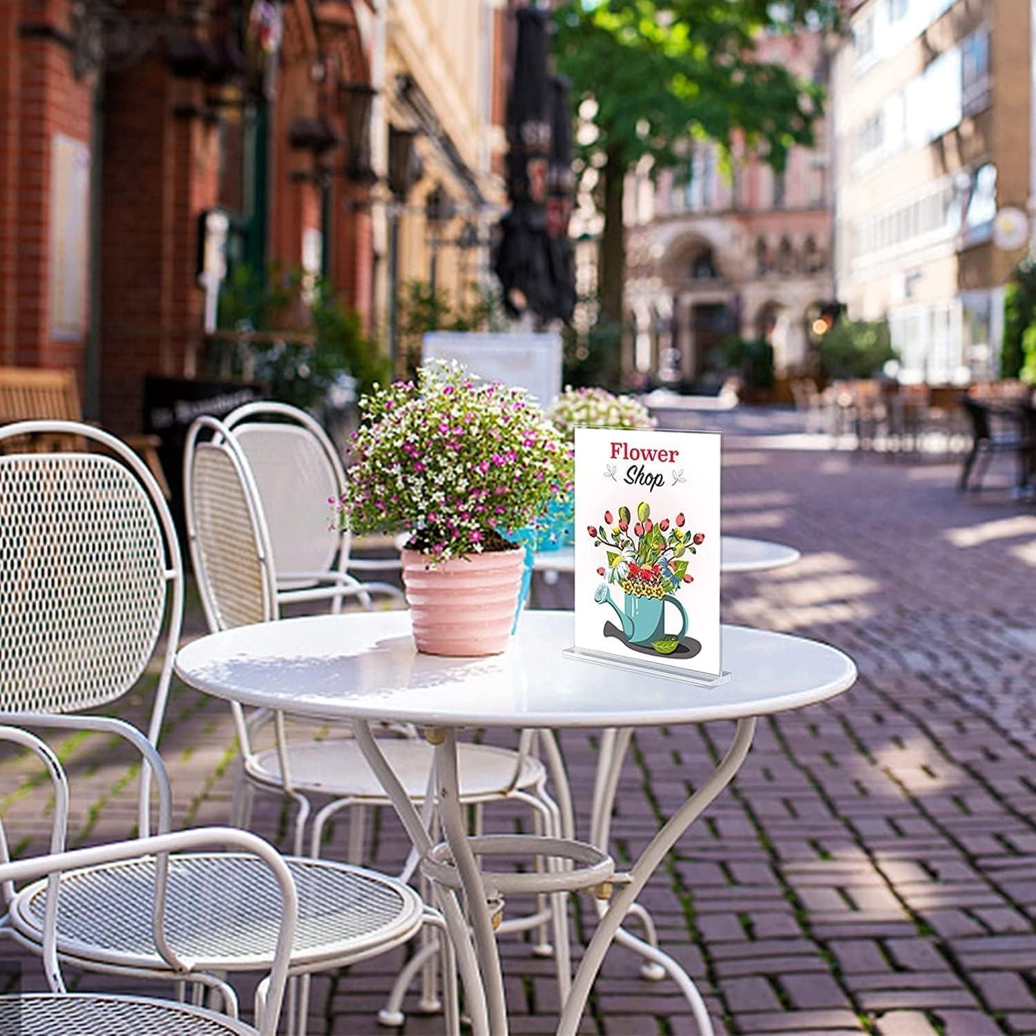 Soporte de Carteles Acrílico Doble Cara A4 GUANGGAOPAI123