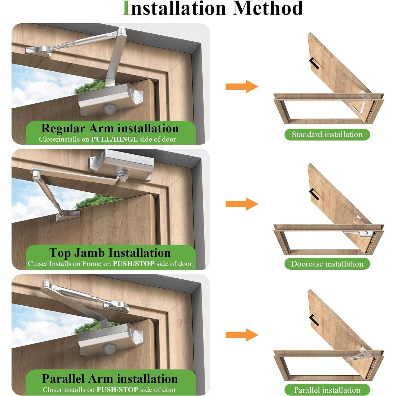 Cerradura de puerta automática Masegari KJGT-6FDGs 45-65kg
