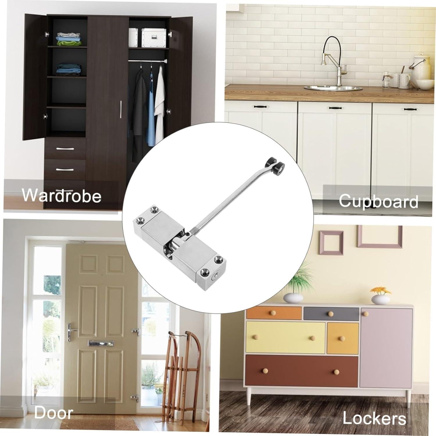 Cerradura Automática Silenciosa WOONEKY 16x9.8cm Acero Inoxidable