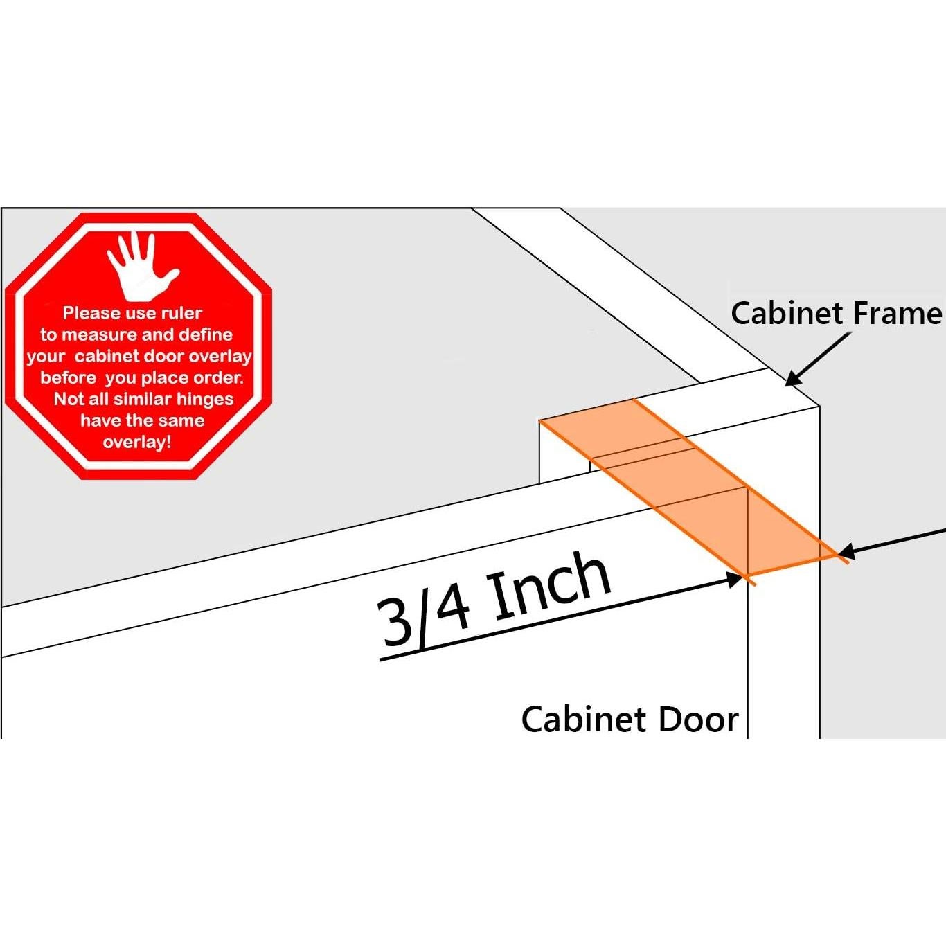 Bisagras de Cierre Suave Berta 3/4" Superposición 4 Piezas