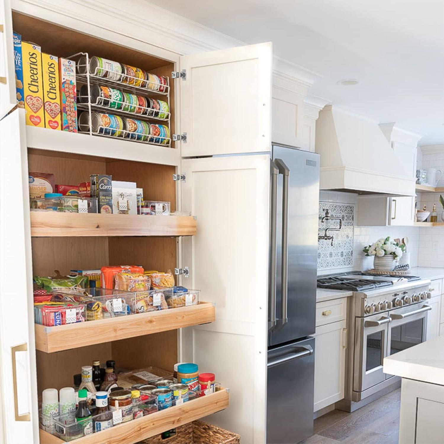 Furniware 10 Piezas Bisagras de Cierre Suave 3.18 cm Niqueladas