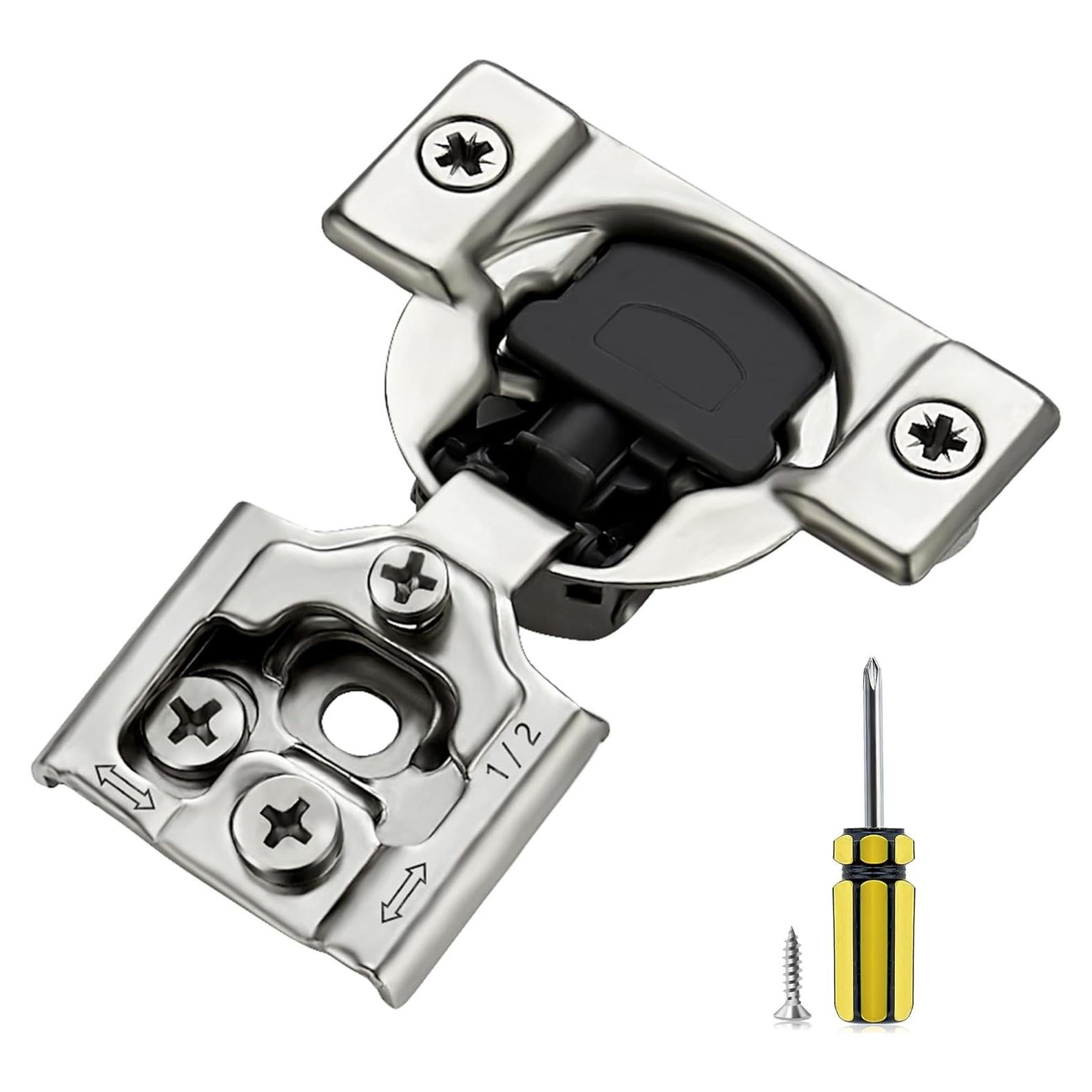 Bisagras de Cierre Suave Ravinte 60 Pack 30 Par 35mm Niquel Satinado