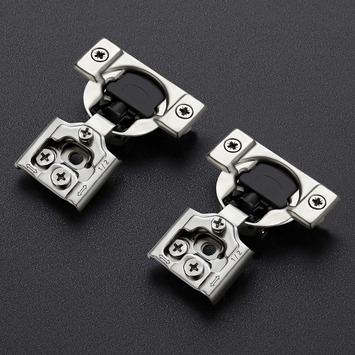 Bisagras de Cierre Suave Ravinte 60 Pack 30 Par 35mm Niquel Satinado