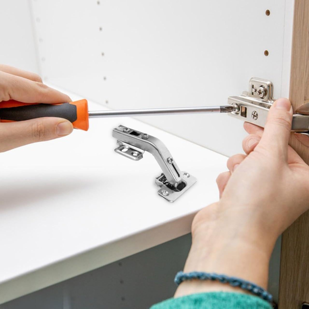 Bisagras Ocultas ARTIBETTER 4 Pcs Acero Inoxidable 135 Grados