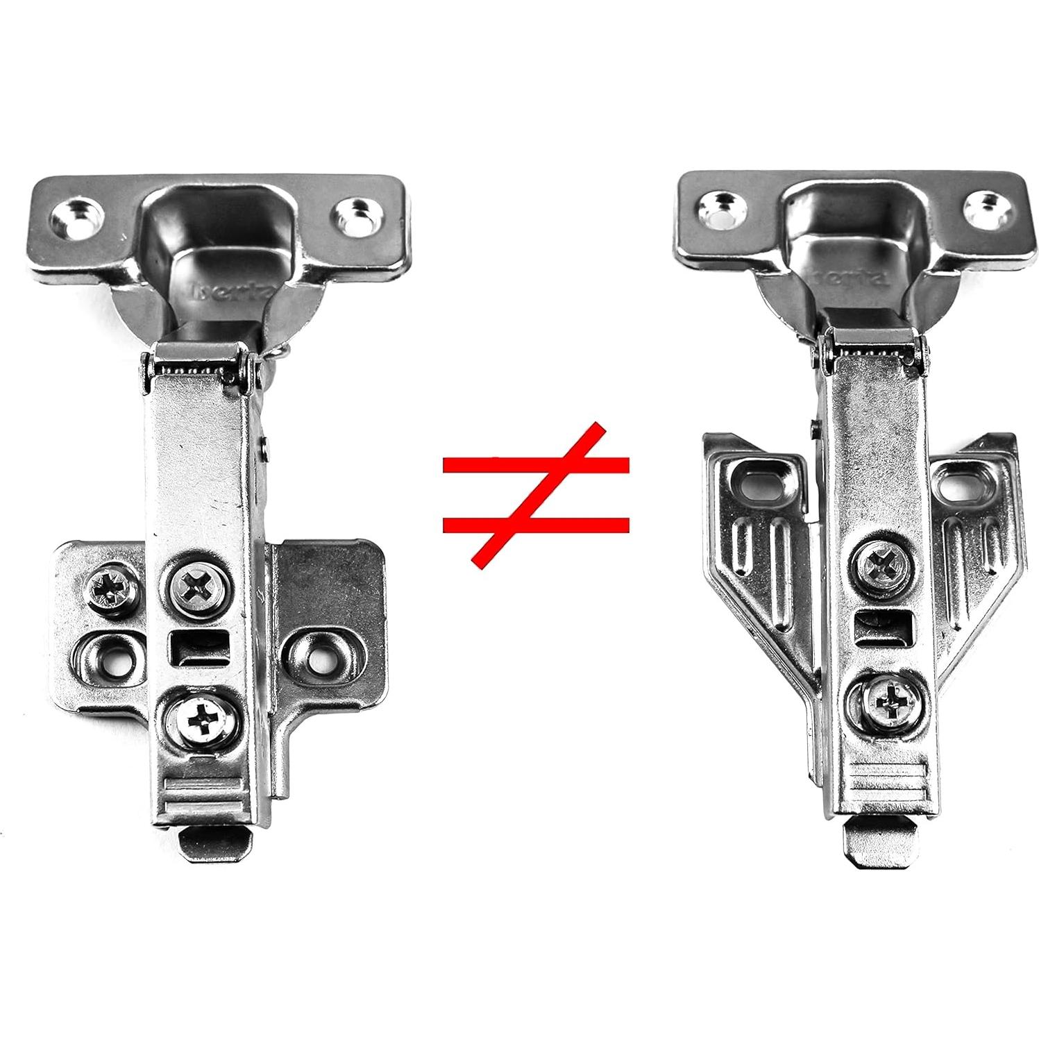 Paquete de 4 Bisagras Europeas Berta Cierre Suave 110°