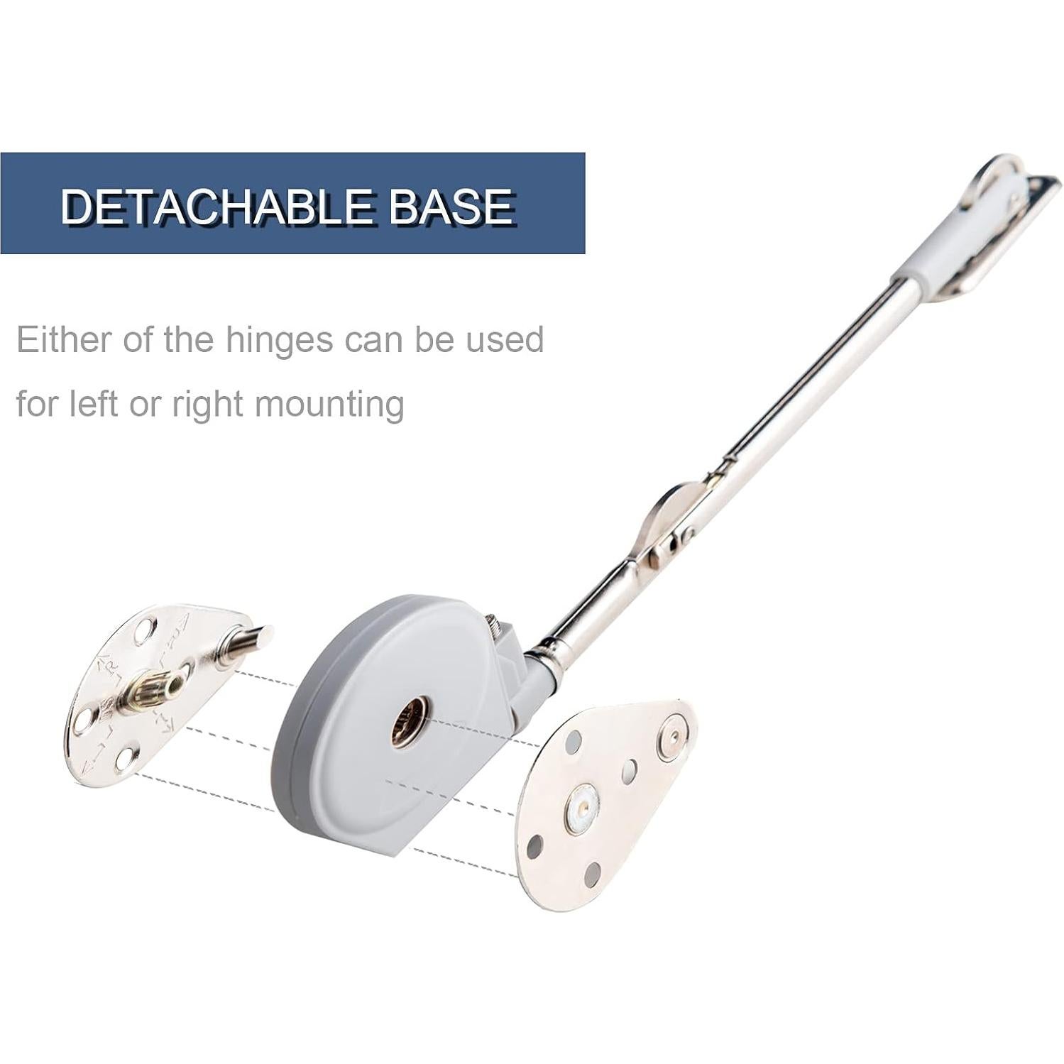 Soporte de Tapa Ajustable APFFSY 105 Grados Cierre Suave 2 Unidades