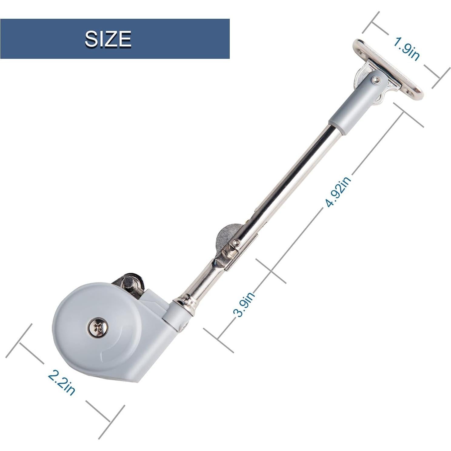 Soporte de Tapa Ajustable APFFSY 105 Grados Cierre Suave 2 Unidades