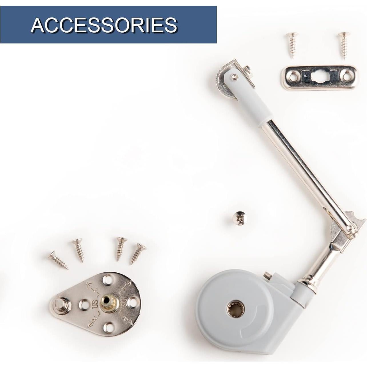 Soporte de Tapa Ajustable APFFSY 105 Grados Cierre Suave 2 Unidades