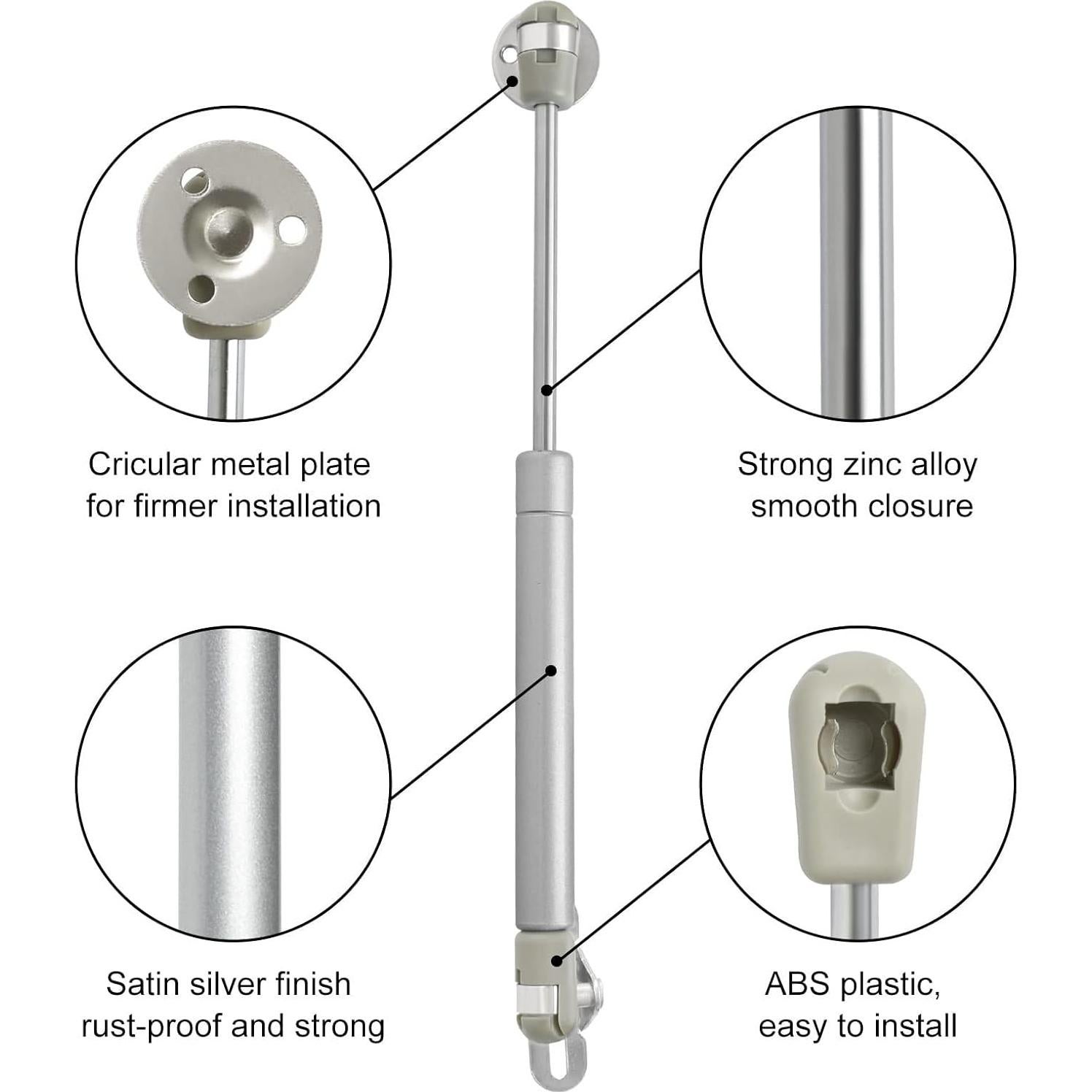 Paquete de 2 Resortes de Gas 100N para Tapa Gabinete vrbabies