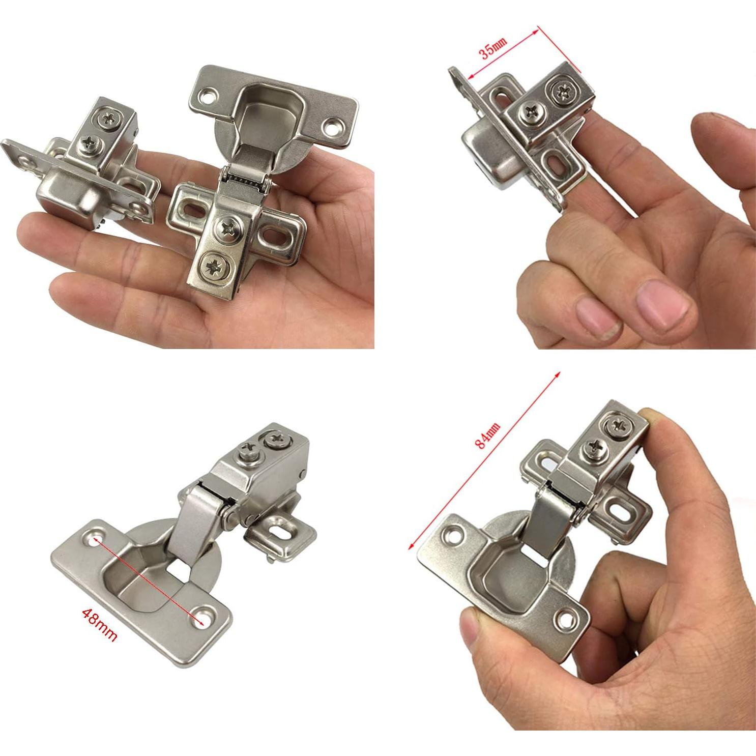 Bisagras de Marco LIKERAINY 35mm con Amortiguador Cierre Suave - Paquete de 4