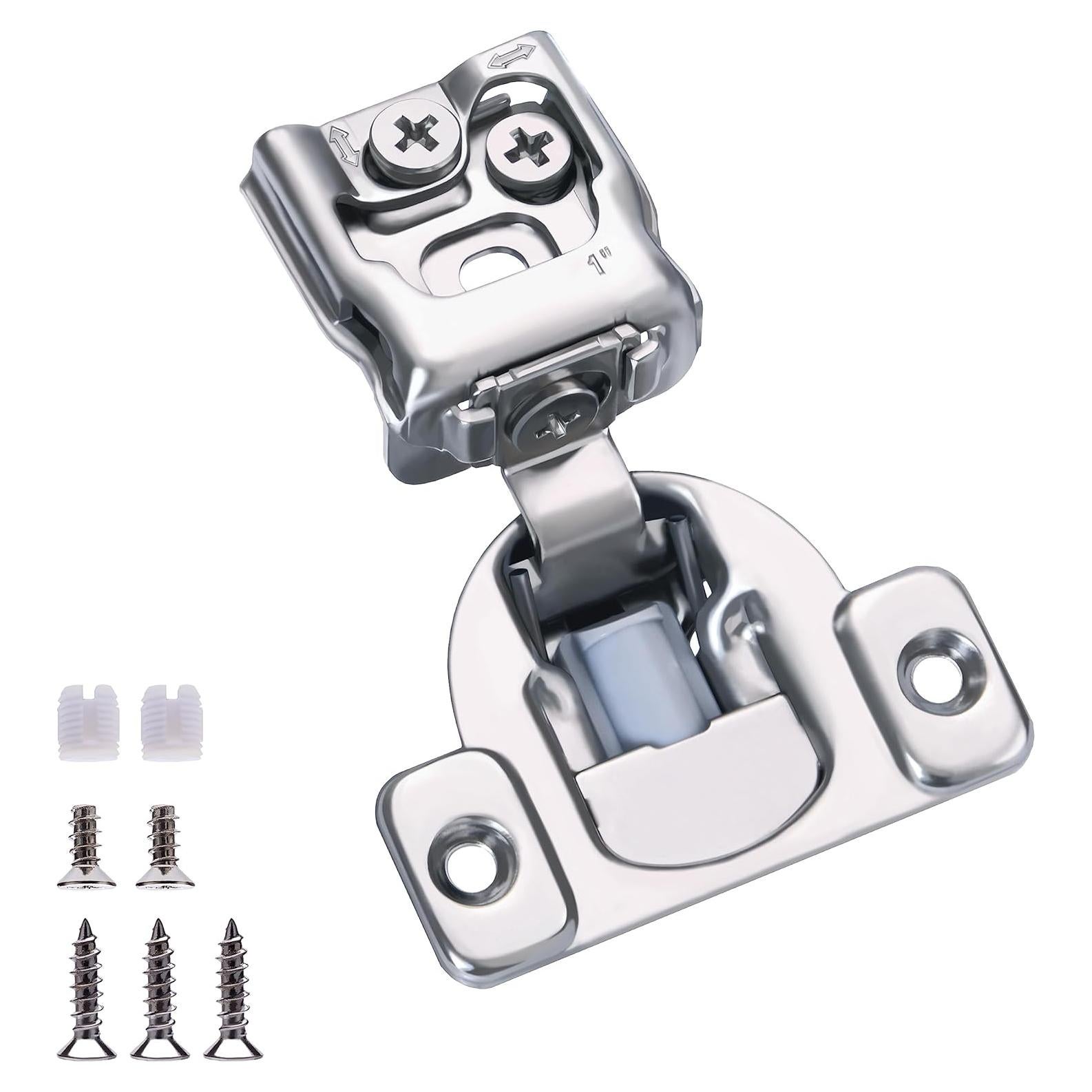 Bisagras de Cierre Suave HTCELLE 1" Paquete de 10 para Gabinetes