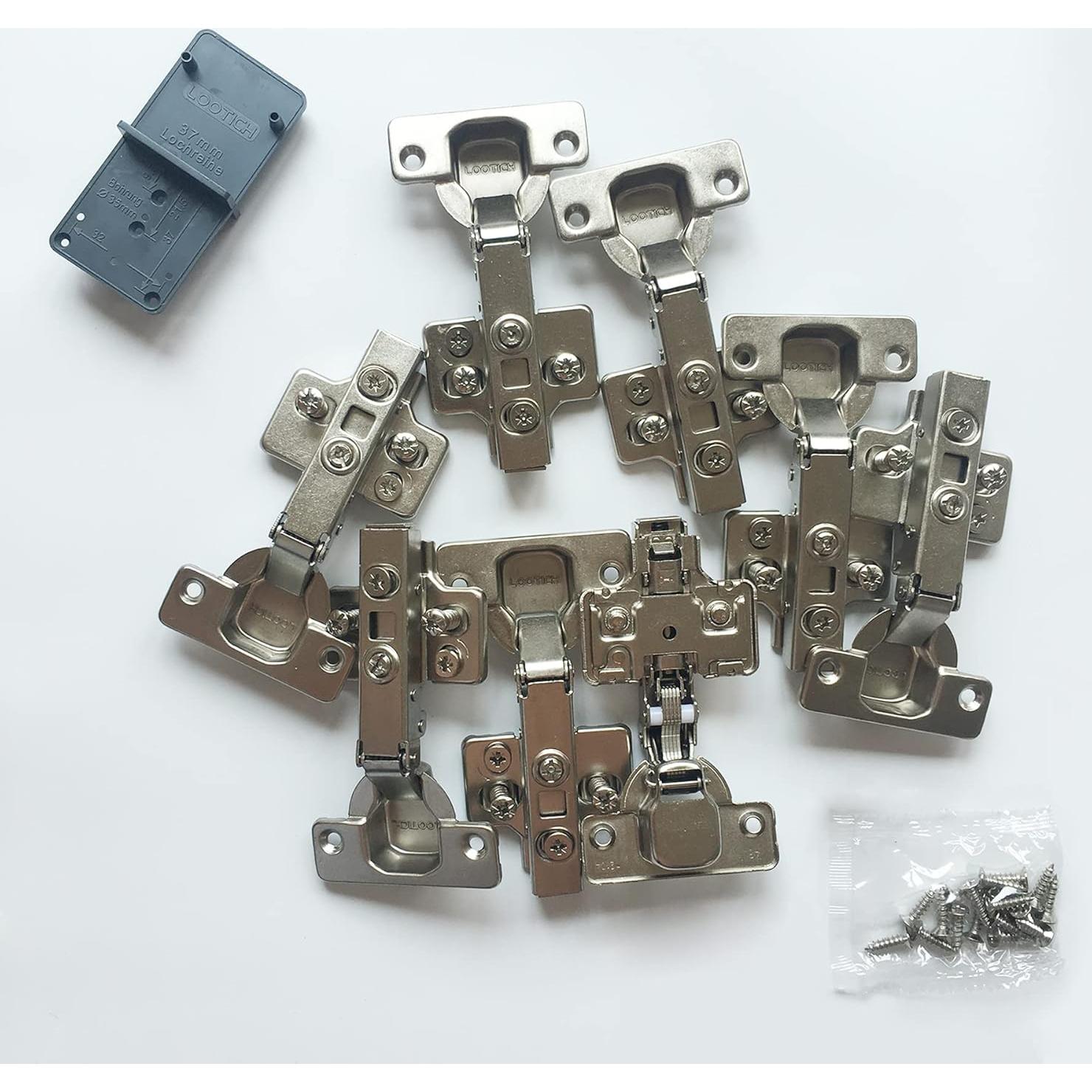Bisagra de Cierre Suave LOOTICH 35mm Acero Inoxidable Paquete 8