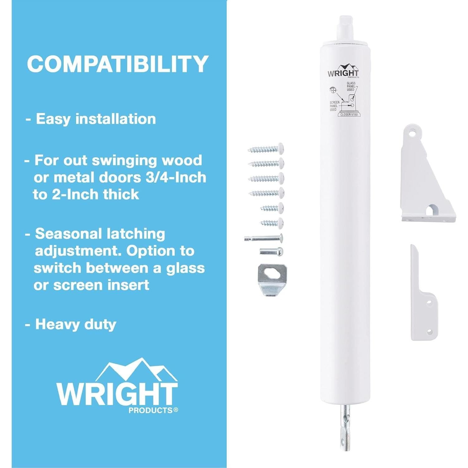 Cerradura Neumática Wright Products V150WH Blanca para Puertas