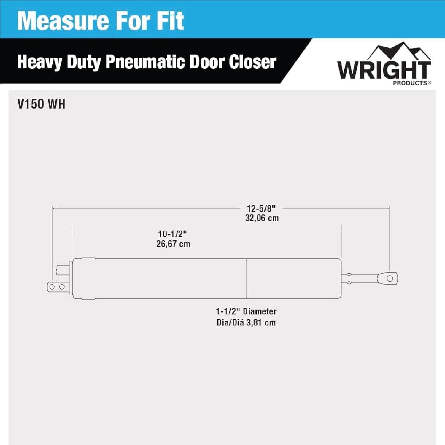 Cerradura Neumática Wright Products V150WH Blanca para Puertas