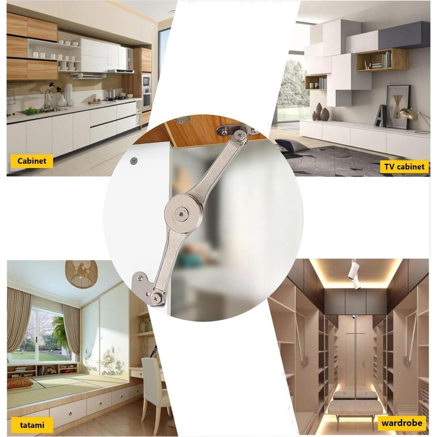 Juego de 2 Bisagras de Carga Pesada CJQZP con Cierre Suave