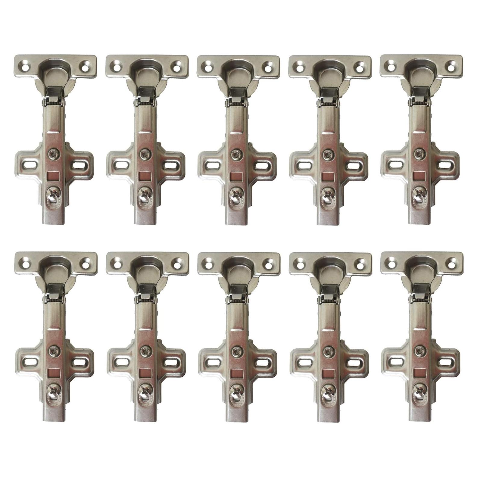 Bisagra Media Superposición LIKERAINY 95° Ø26mm Cierre Suave - 10 Piezas