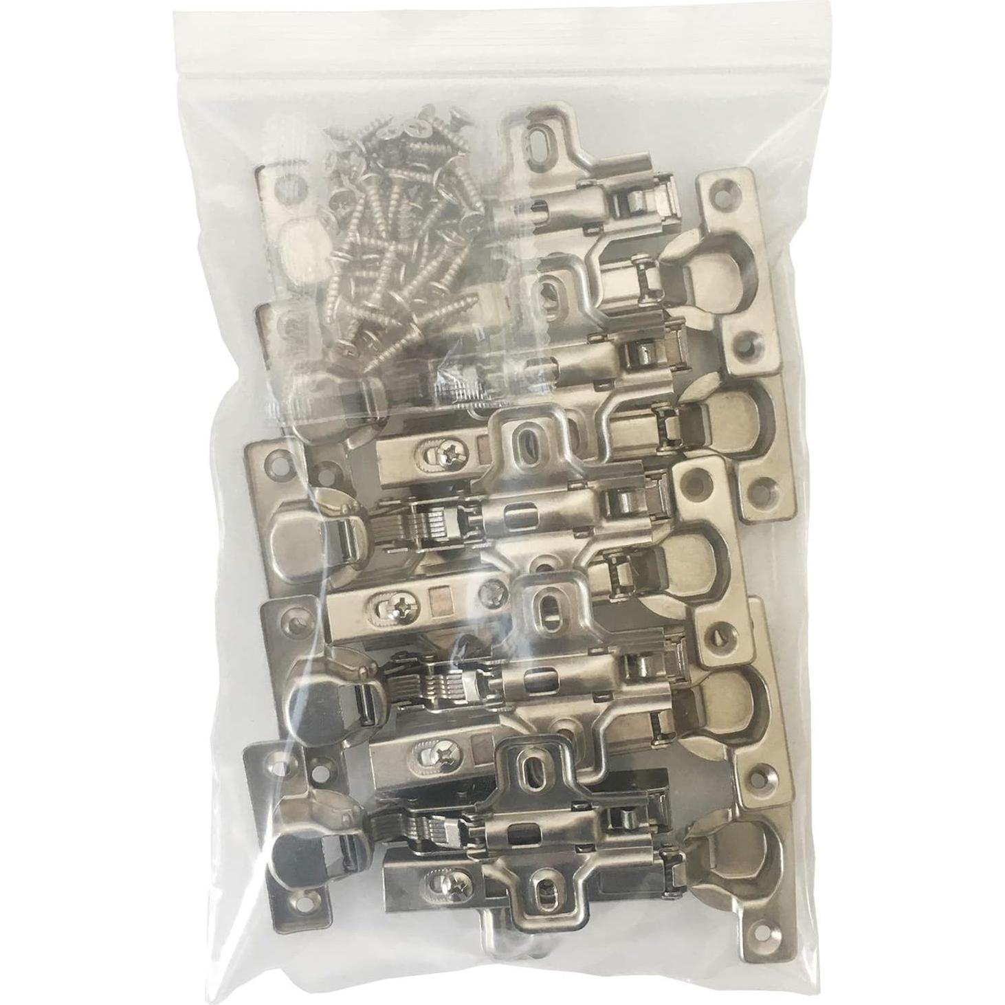 Bisagra Media Superposición LIKERAINY 95° Ø26mm Cierre Suave - 10 Piezas