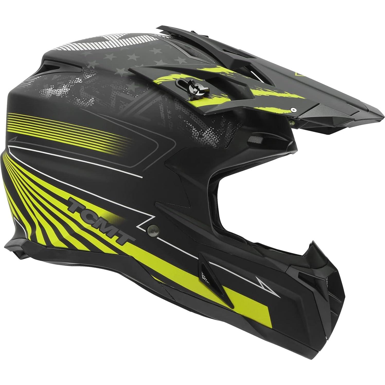 Casco Completo TCT-MOTORPARTS Negro Grande Motocross