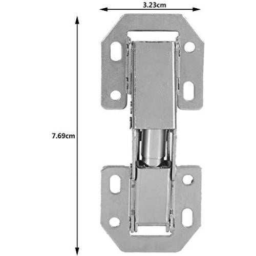 10 Bisagras de Gabinete Strnek Acero Inoxidable Cierre Suave