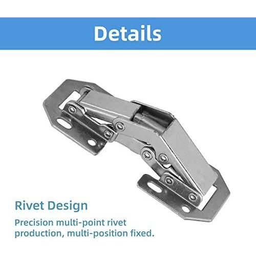 10 Bisagras de Gabinete Strnek Acero Inoxidable Cierre Suave