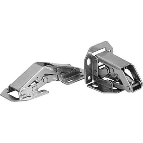 10 Bisagras de Gabinete Strnek Acero Inoxidable Cierre Suave