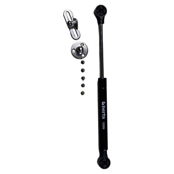 Resortes de Gas Hidráulicos Berta 25.4 cm 100N 6 Piezas Negro