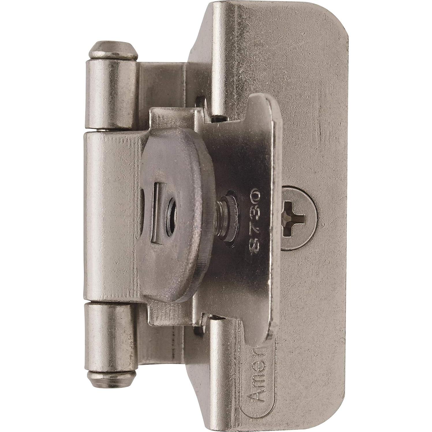 Bisagra desmontable doble Amerock 1/4" (6mm) níquel satinado - 2 unidades
