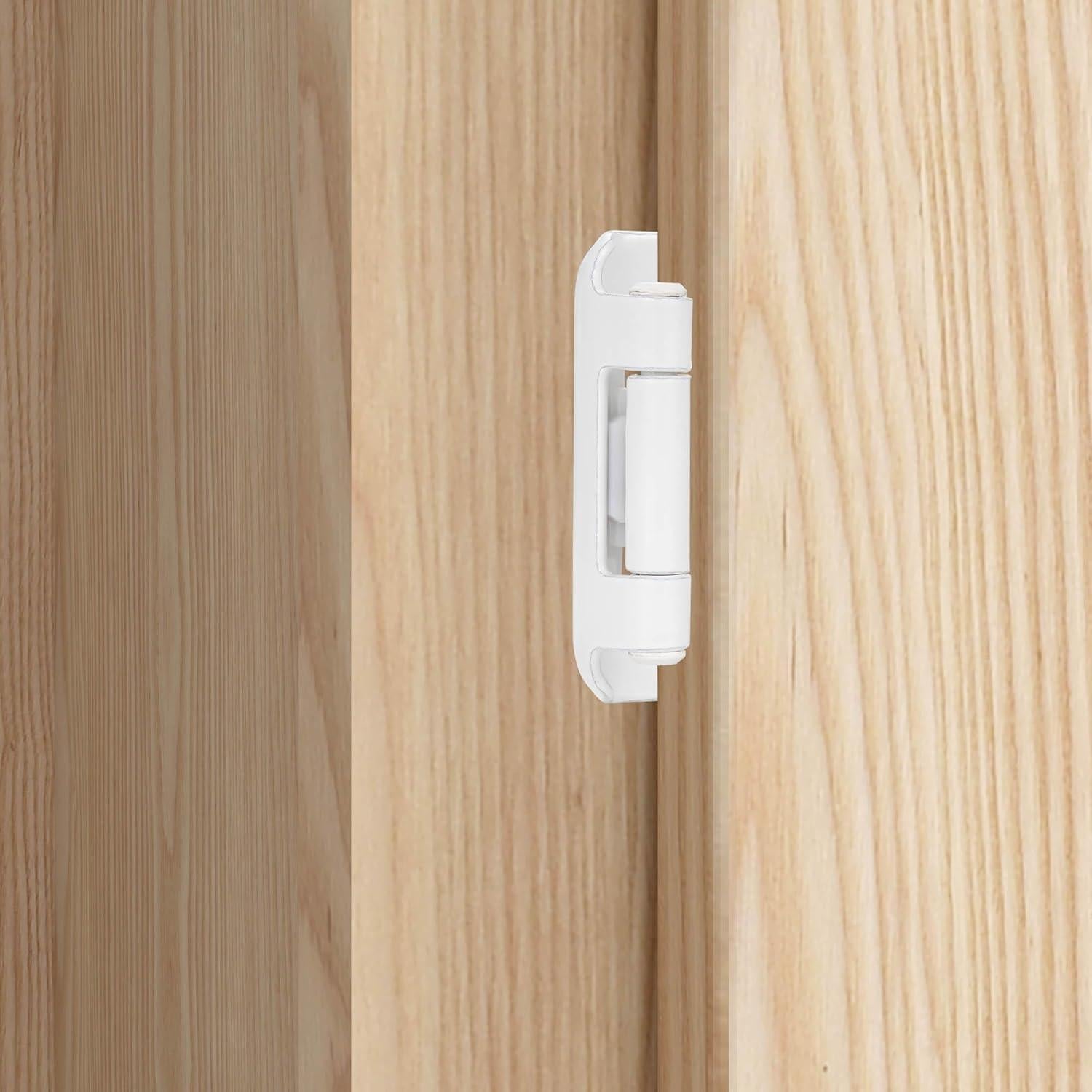 Paquete de 4 bisagras blancas Vallecloud para armarios