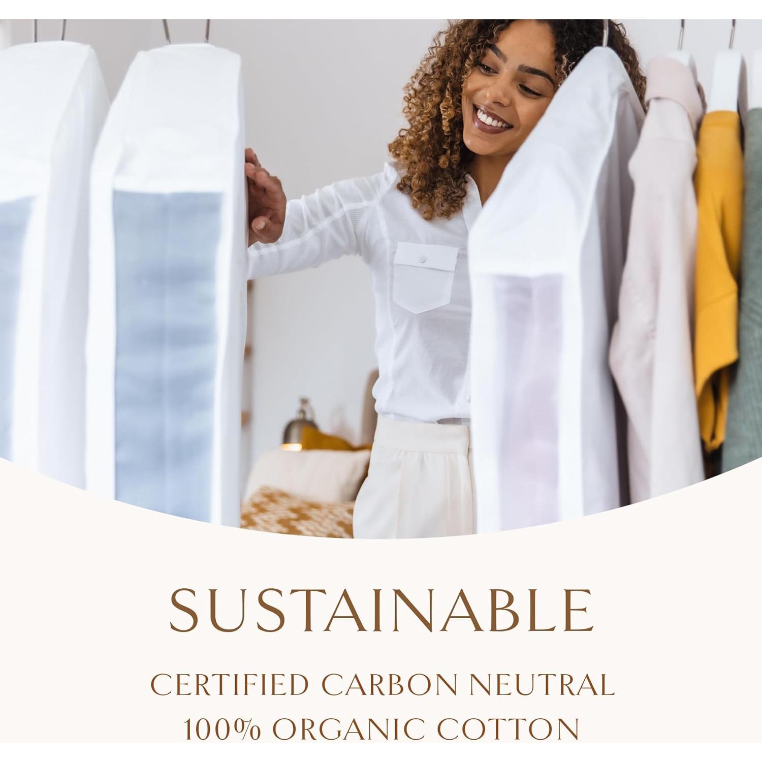 Bolsa de Almacenamiento de Ropa Larga Hayden Hill 147 cm Algodón Orgánico