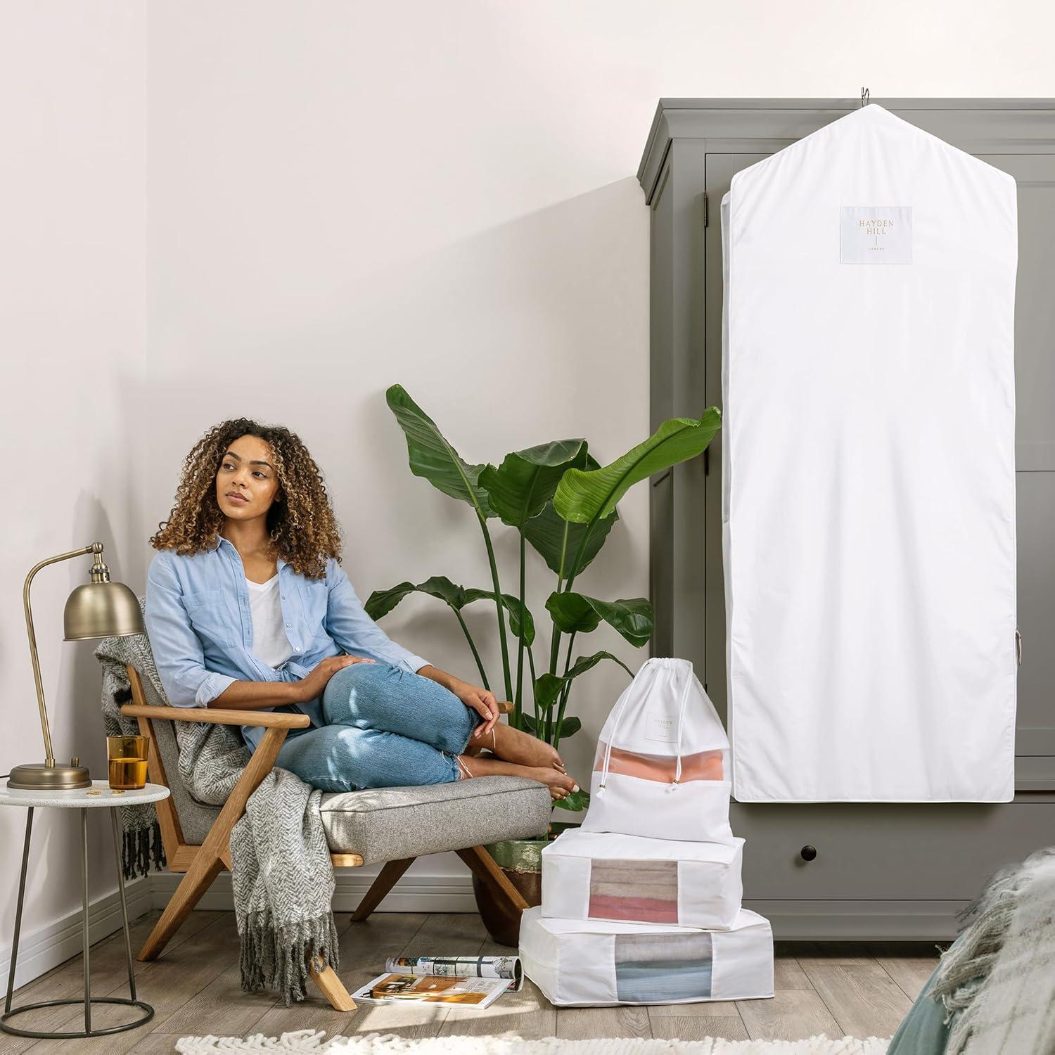 Bolsa de Almacenamiento de Ropa Larga Hayden Hill 147 cm Algodón Orgánico