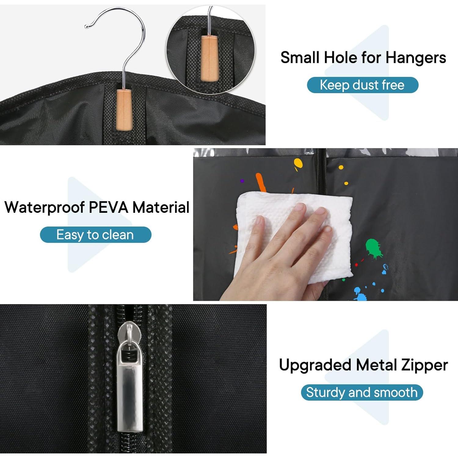 Bolsa de Vestido Colgante Moucas - Paquete de 3, 165 cm