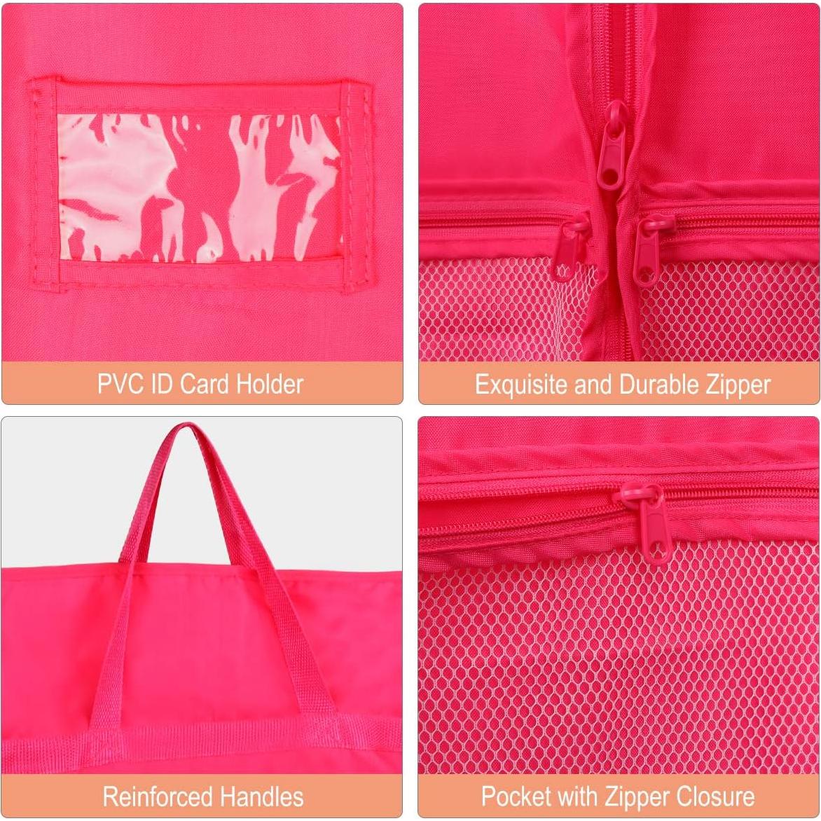 Bolsas de Ropa MASKEYON 129x58 cm con Cremallera - 2 Piezas Rosa