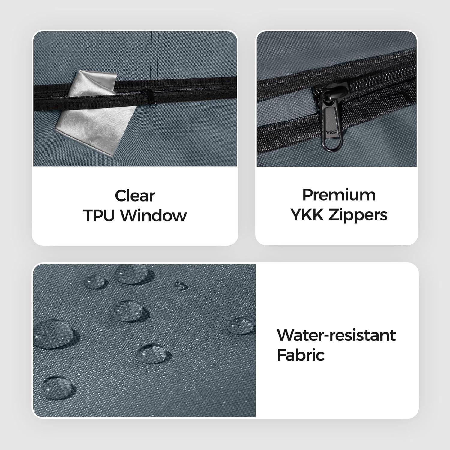 Bolsa de Traje Colgante Pack All 43" Gris Alta Resistencia