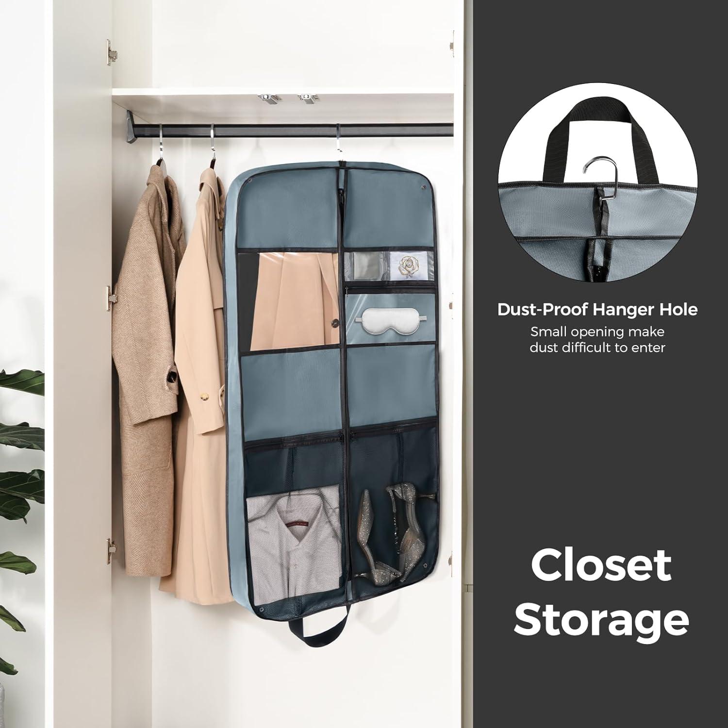 Bolsa de Traje Colgante Pack All 43" Gris Alta Resistencia