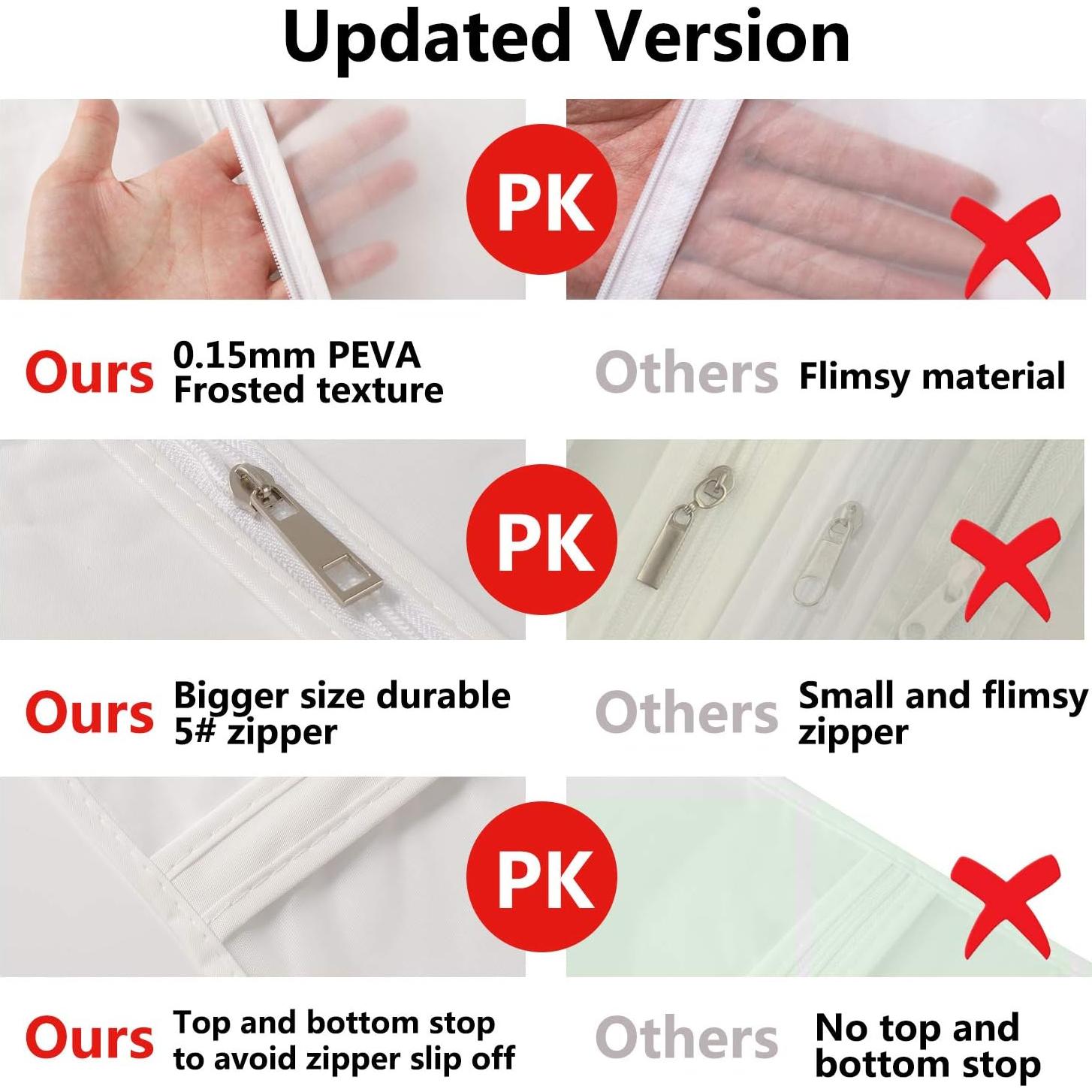 Juego de 7 Bolsas de Ropa VOSIGREEN 61x152 cm Transpirable