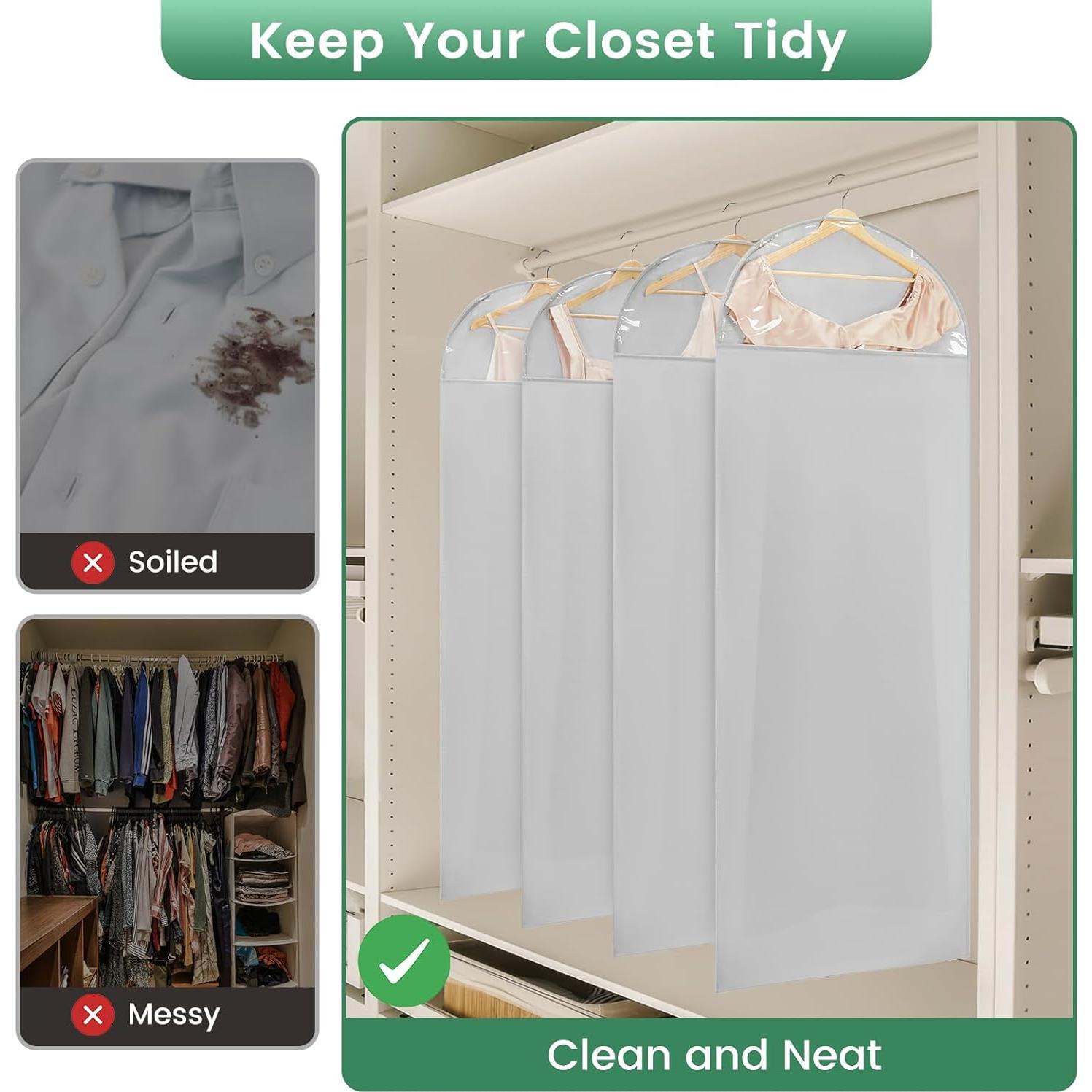 Bolsa de Ropa Larga Carbrea 167.6 cm con Cremallera - Gris