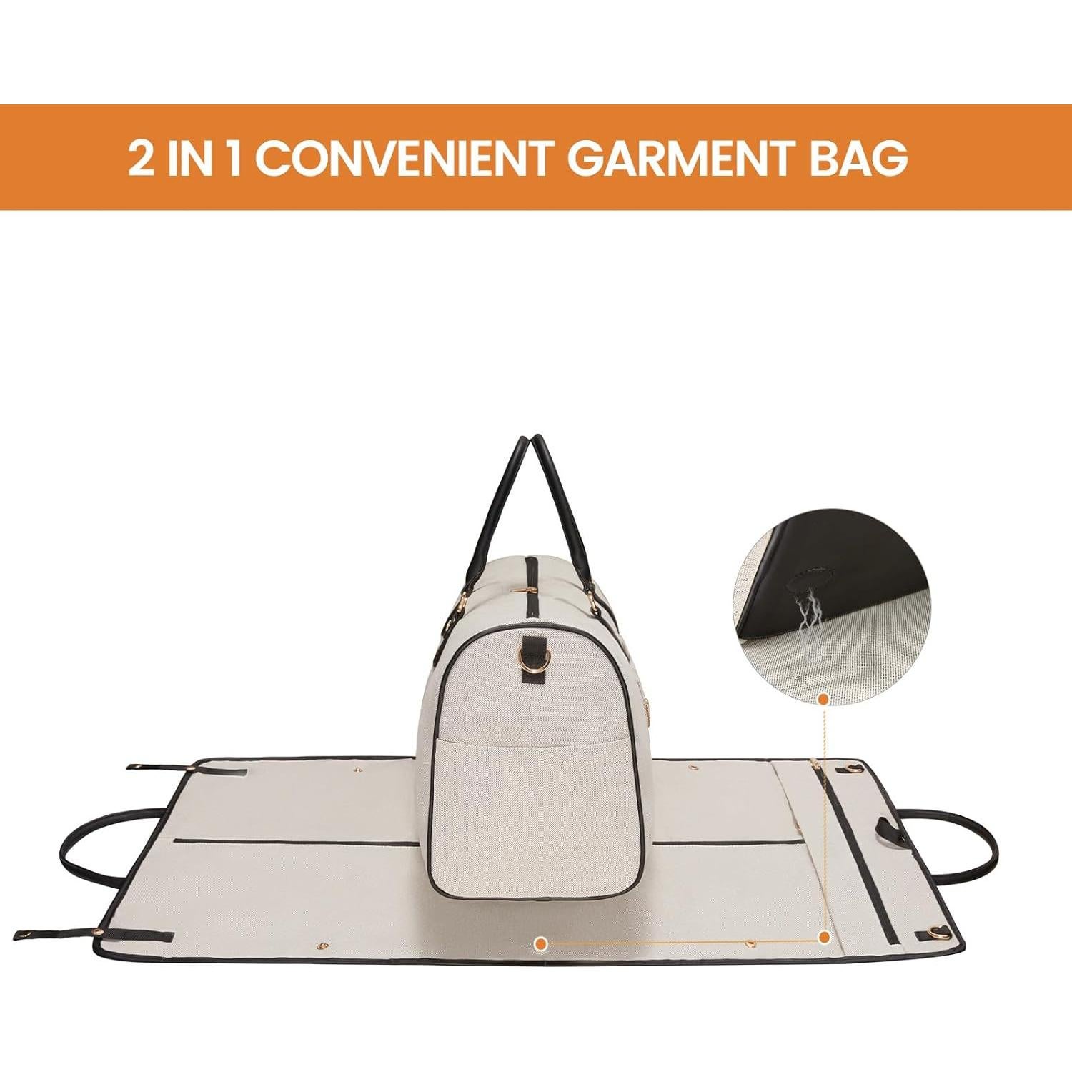 Bolsa de Ropa LOVEVOOK 3 en 1 para Viaje - Negro Sanger