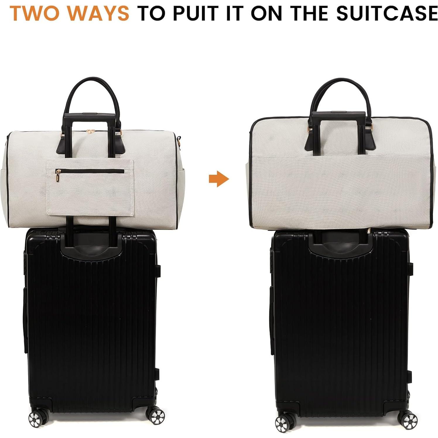 Bolsa de Ropa LOVEVOOK 3 en 1 para Viaje - Negro Sanger