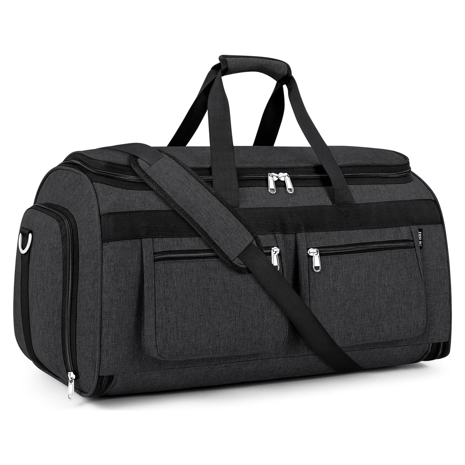 Convertible Garment Duffel Bags for Travel - Carry on Garment Bag Large Travel Duffel Bag 2 in 1 Hanging Suit Bag Large Weekender Bag for Men Women